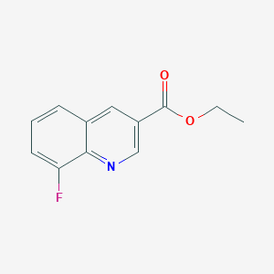 molecular formula C12H10FNO2 B106381 Ethyl 8-fluoroquinoline-3-carboxylate CAS No. 71082-35-4