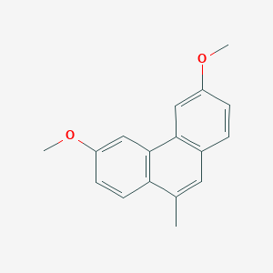 molecular formula C17H16O2 B106385 3,6-Dimethoxy-9-methylphenanthrene CAS No. 15638-09-2