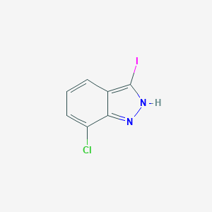 B106387 7-Chloro-3-iodo-1H-indazole CAS No. 885522-00-9