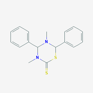 molecular formula C17H18N2S2 B106400 3,5-Dimethyl-4,6-diphenyl-1,3,5-thiadiazinane-2-thione CAS No. 16486-28-5