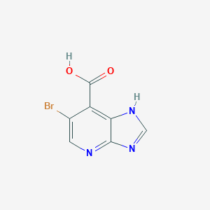 molecular formula C7H4BrN3O2 B106411 6-Bromo-3H-imidazo[4,5-B]pyridine-7-carboxylic acid CAS No. 117888-98-9