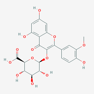 molecular formula C22H20O13 B106423 Isorhamnetin 3-glucuronide CAS No. 36687-76-0