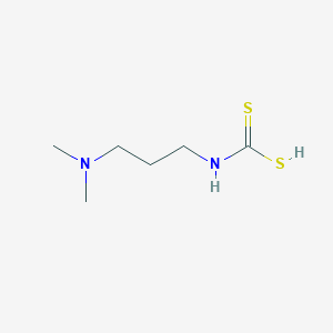 molecular formula C6H14N2S2 B106427 Carbamic acid, 3-dimethylaminopropyldithio- CAS No. 18997-72-3