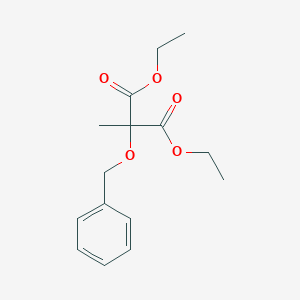 molecular formula C₁₅H₂₀O₅ B106431 Diethyl 2-(benzyloxy)-2-methylmalonate CAS No. 5774-69-6