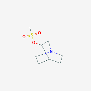 molecular formula C8H15NO3S B106449 1-Azabicyclo[2.2.2]oct-3-yl methanesulfonate CAS No. 127424-06-0