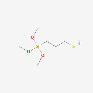 molecular formula C6H16O3SSi B106455 (3-Mercaptopropyl)trimethoxysilane CAS No. 4420-74-0