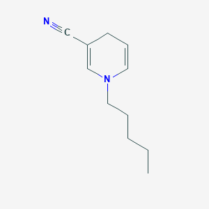 molecular formula C11H16N2 B106456 Nicotinonitrile, 1,4-dihydro-1-pentyl- CAS No. 19424-19-2