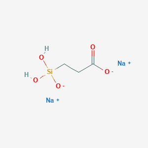 molecular formula C3H6Na2O5Si B106457 Disodium carboxyethyl siliconate CAS No. 18191-40-7