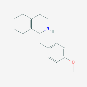 molecular formula C17H23NO B106495 1-(4-methoxybenzyl)-1,2,3,4,5,6,7,8-octahydroisoquinoline CAS No. 51072-36-7
