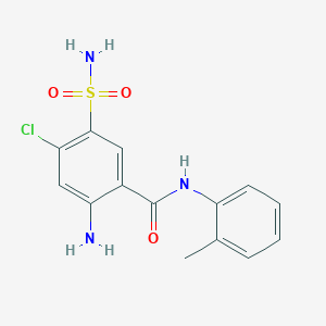 2-amino-4-chloro-N-(2-methylphenyl)-5-sulfamoylbenzamide