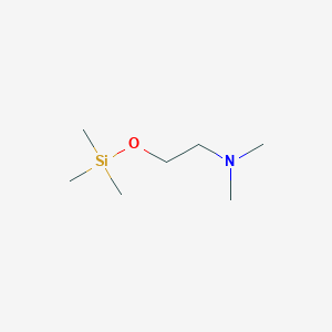 molecular formula C7H19NOSi B106537 Ethylamine, N,N-dimethyl-2-(trimethylsiloxy)- CAS No. 16654-64-1