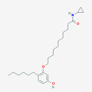 N-Cyclopropyl-11-(2-hexyl-5-hydroxyphenoxy)undecanamide