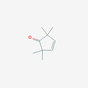 molecular formula C9H14O B106554 2,2,5,5-Tetramethylcyclopent-3-en-1-one CAS No. 81396-36-3