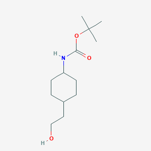 molecular formula C13H25NO3 B106574 叔丁基（反式-4-(2-羟乙基)环己基）氨基甲酸酯 CAS No. 917342-29-1