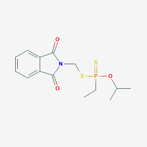 molecular formula C14H18NO3PS2 B106586 2-[[Ethyl(propan-2-yloxy)phosphinothioyl]sulfanylmethyl]isoindole-1,3-dione CAS No. 16537-51-2
