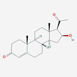 molecular formula C21H30O3 B106598 Pregn-4-ene-3,20-dione, 16beta-hydroxy- CAS No. 17779-71-4