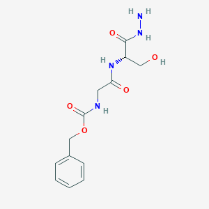 molecular formula C13H18N4O5 B106600 (N-(Benzyloxycarbonyl)glycyl)-l-serine hydrazide CAS No. 19526-00-2