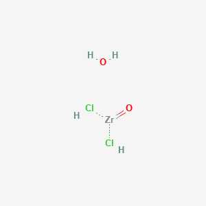molecular formula Cl2H4O2Zr B106609 Zirconium dichloride oxide hydrate CAS No. 15461-27-5