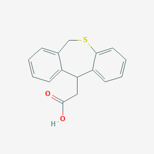 molecular formula C16H14O2S B106617 2-(6,11-Dihydrobenzo[c][1]benzothiepin-11-yl)acetic acid CAS No. 21607-71-6