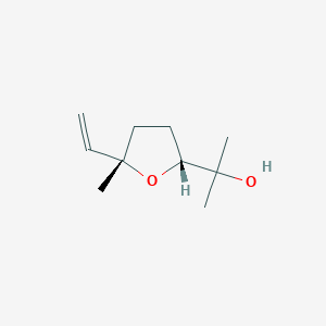 molecular formula C10H18O2 B106662 2-[(2R,5S)-5-ethenyl-5-methyloxolan-2-yl]propan-2-ol CAS No. 5989-33-3