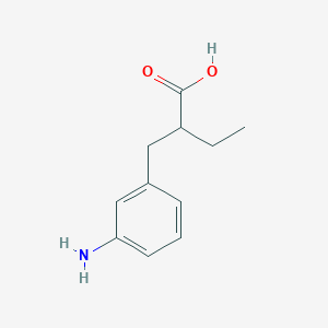 molecular formula C11H15NO2 B106671 2-(m-Aminobenzyl)butyric acid CAS No. 16623-25-9