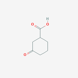 molecular formula C7H10O3 B106708 3-Oxocyclohexanecarboxylic acid CAS No. 16205-98-4
