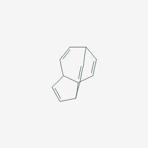 molecular formula C12H12 B106714 1,6-Ethenoazulene, 1,3a,6,8a-tetrahydro- CAS No. 15991-78-3