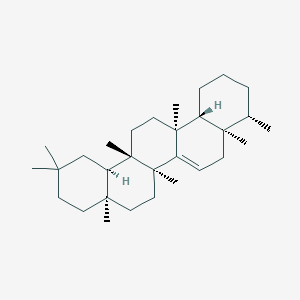 molecular formula C30H50 B106717 (4S,4Ar,6aS,6bS,8aR,12aR,14aS,14bR)-4,4a,6a,6b,8a,11,11,14a-octamethyl-1,2,3,4,5,7,8,9,10,12,12a,13,14,14b-tetradecahydropicene CAS No. 18671-56-2