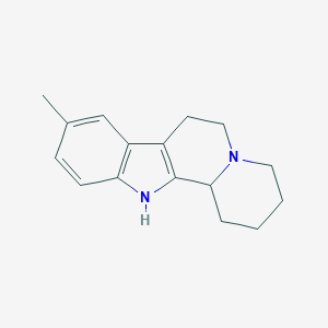 molecular formula C16H20N2 B106725 9-Methyl-1,2,3,4,6,7,12,12b-octahydroindolo(2,3-a)quinolizine CAS No. 16008-64-3