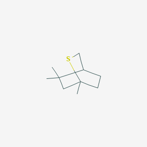 molecular formula C10H18S B106727 (+)-1,5,5-Trimethyl-2-thiabicyclo[2.2.2]octane CAS No. 19296-90-3