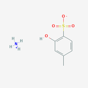molecular formula C7H11NO4S B106731 2-Hydroxy-4-methylbenzenesulphonic acid ammonium CAS No. 79093-71-3