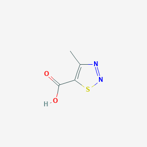 molecular formula C4H4N2O2S B106732 4-Methyl-1,2,3-thiadiazole-5-carboxylic acid CAS No. 18212-21-0