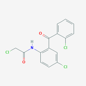 molecular formula C15H10Cl3NO2 B106737 2,4'-Dichloro-2'-o-chlorobenzoylacetanilide CAS No. 14405-03-9