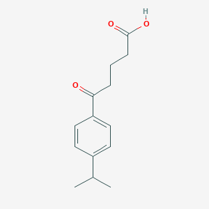 molecular formula C14H18O3 B106746 Butyric acid, 4-(p-isopropylbenzoyl)- CAS No. 18847-18-2