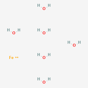 molecular formula FeH12O6+2 B106767 Hexaaquairon(II) CAS No. 15365-81-8