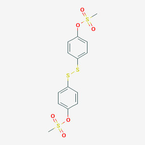 [4-[(4-Methylsulfonyloxyphenyl)disulfanyl]phenyl] methanesulfonate