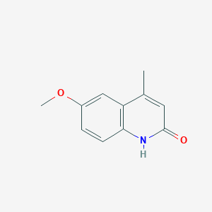 molecular formula C11H11NO2 B106778 6-Methoxy-4-methylquinolin-2-ol CAS No. 5342-23-4