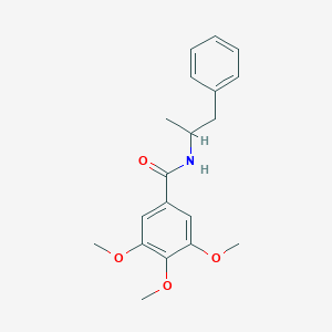molecular formula C19H23NO4 B106783 3,4,5-Trimethoxy-N-(alpha-methylphenethyl)-benzamide CAS No. 18341-14-5