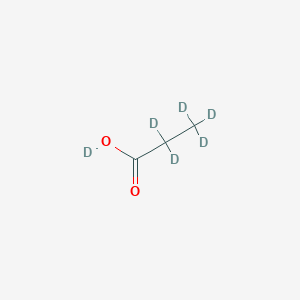 molecular formula C3H6O2 B106794 Deuterio 2,2,3,3,3-pentadeuteriopropanoate CAS No. 19448-61-4