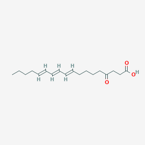 molecular formula C18H28O3 B106797 4-Oxo-9,11,13-octadecatrienoic acid CAS No. 17699-20-6