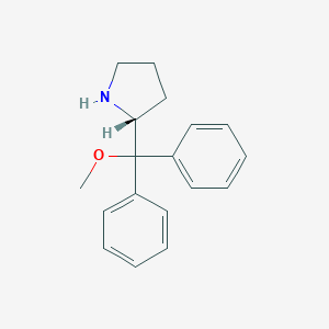 molecular formula C18H21NO B106813 (R)-2-(Methoxydiphenylmethyl)pyrrolidine CAS No. 948595-05-9