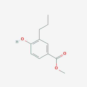 molecular formula C11H14O3 B010683 Methyl 4-hydroxy-3-propylbenzoate CAS No. 105211-78-7