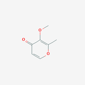 molecular formula C7H8O3 B106842 3-Methoxy-2-methyl-4H-pyran-4-one CAS No. 4780-14-7