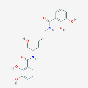 molecular formula C20H24N2O7 B106853 N,N'-Bis(2,3-dihydroxybenzoyl)lysinol CAS No. 120243-02-9