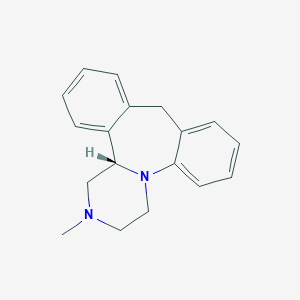 Dibenzo(c,f)pyrazino(1,2-a)azepine, 1,2,3,4,10,14b-hexahydro-2-methyl-, (14bS)-