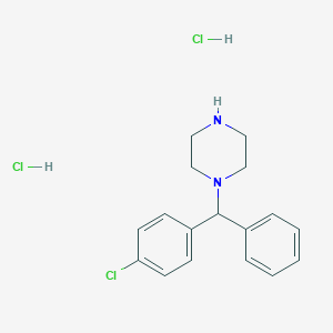 molecular formula C17H21Cl3N2 B106868 N-(p-Chlorobenzhydryl)piperazine dihydrochloride CAS No. 18719-22-7