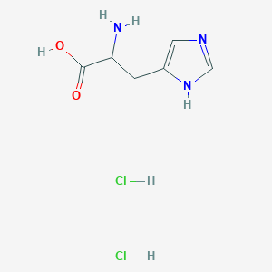 molecular formula C6H11Cl2N3O2 B106873 组氨酸二盐酸盐 CAS No. 15474-90-5