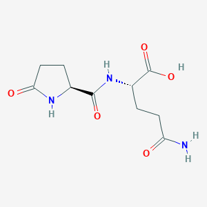 molecular formula C10H15N3O5 B010688 PYR-GLN-OH CAS No. 109481-23-4