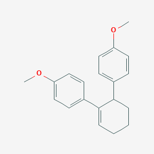 molecular formula C20H22O2 B106918 Cyclohexene, 2,3-bis(p-methoxyphenyl)- CAS No. 15638-16-1