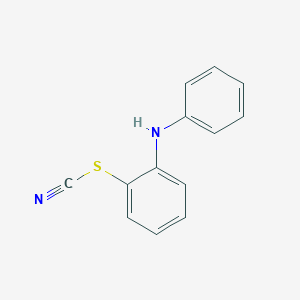 molecular formula C13H10N2S B106921 (2-Anilinophenyl) thiocyanate CAS No. 15973-81-6